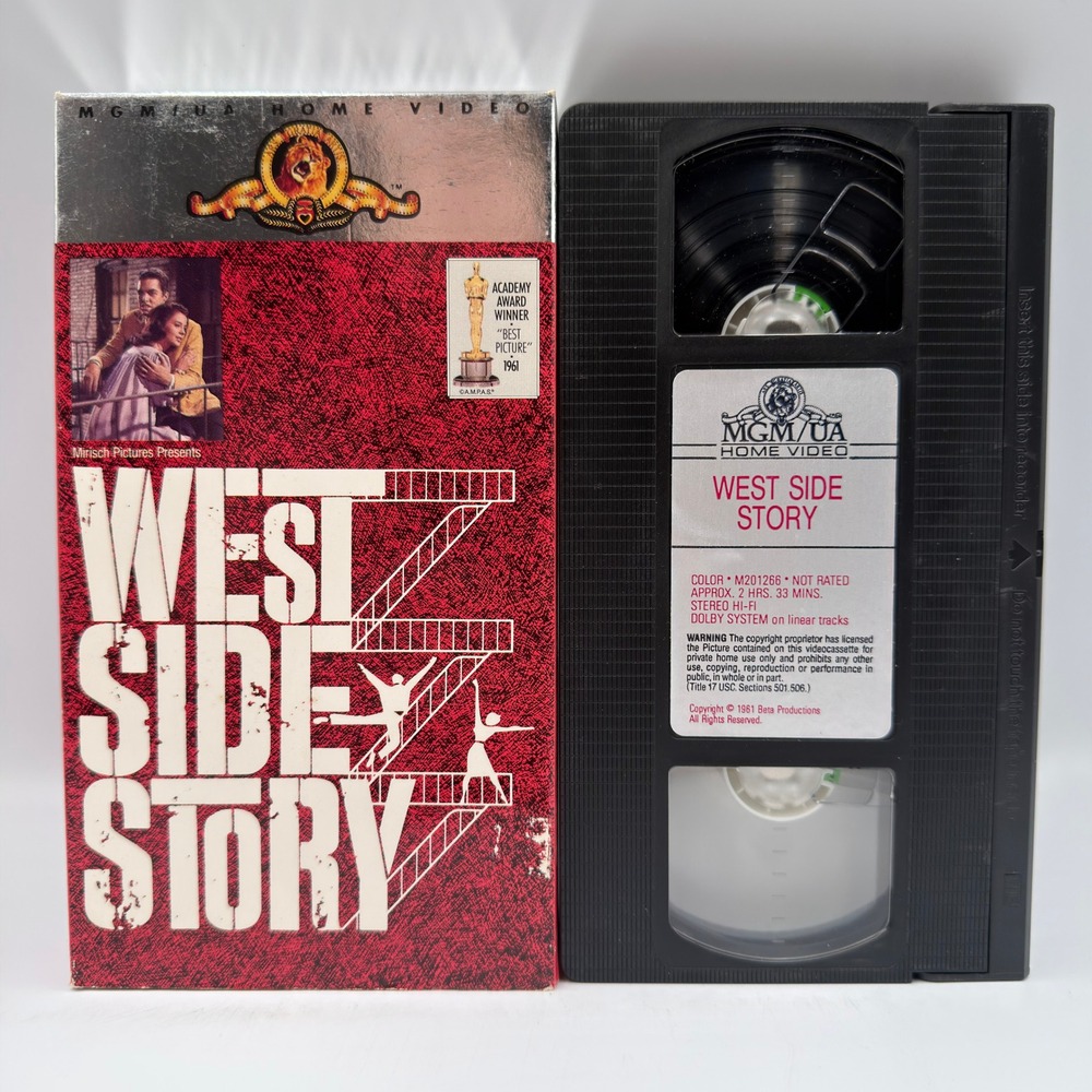 West Side Story VHS 1961 Movie MGM UA Home Video Musical Natalie Wood M201266